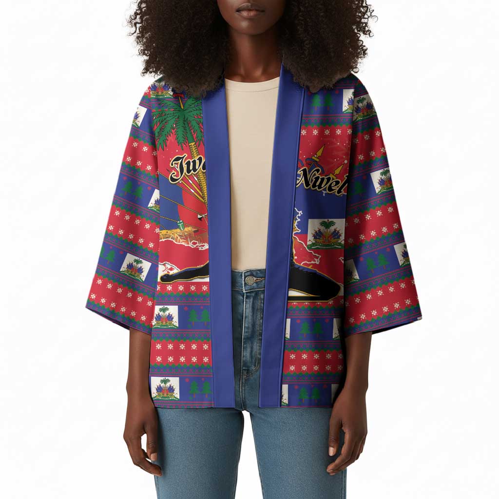 Personalized Ayiti Jwaye Nwel Kimono Haiti Merry Christmas