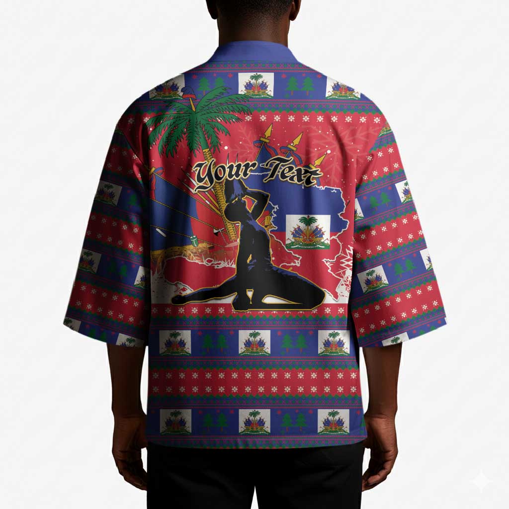 Personalized Ayiti Jwaye Nwel Kimono Haiti Merry Christmas