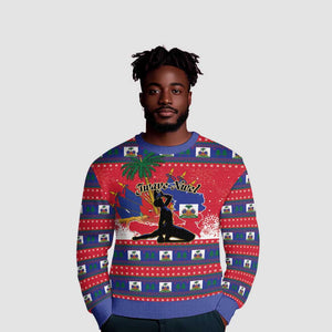 Ayiti Jwaye Nwel Ugly Christmas Sweater Haiti Merry Christmas - African Pride