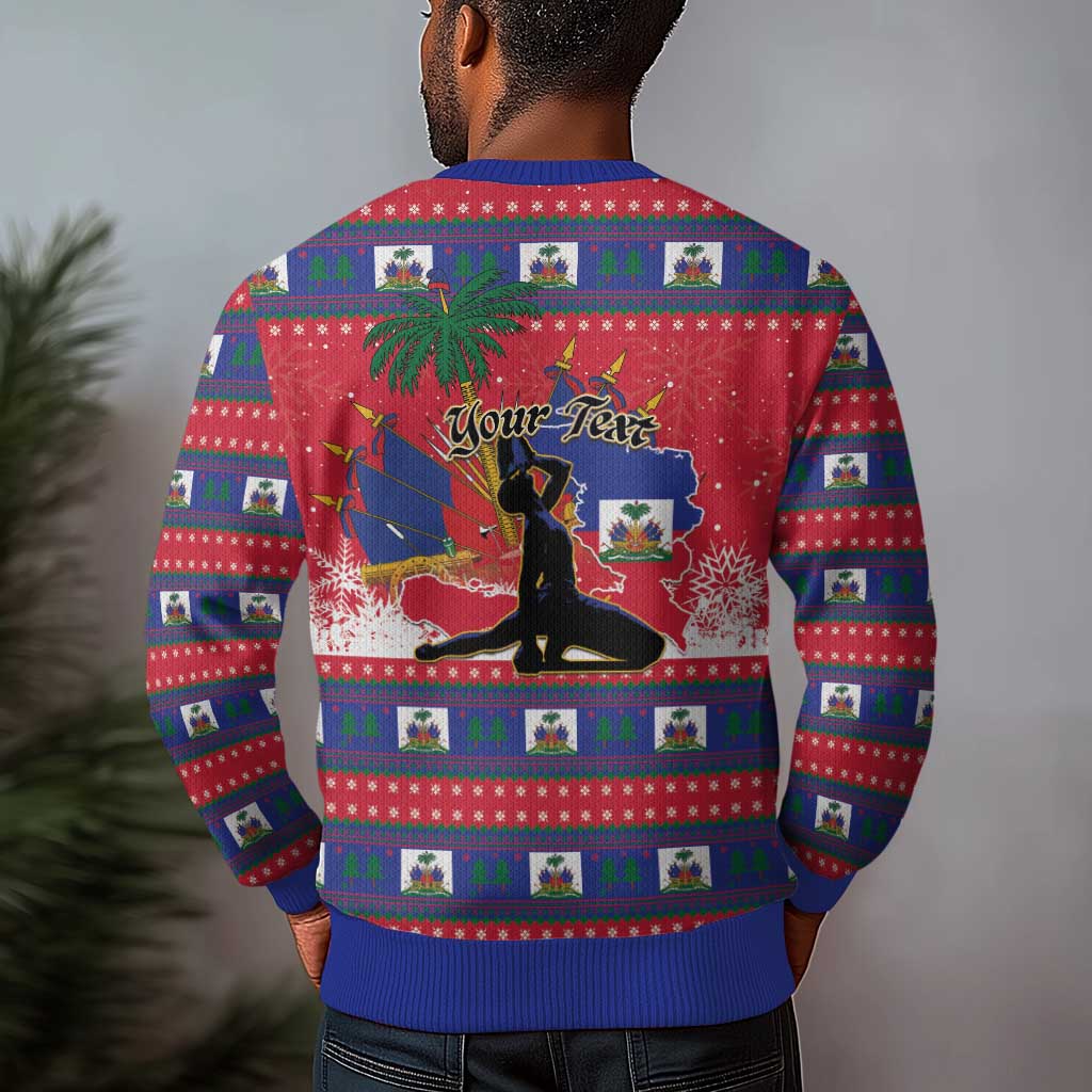 Ayiti Jwaye Nwel Ugly Christmas Sweater Haiti Merry Christmas - African Pride