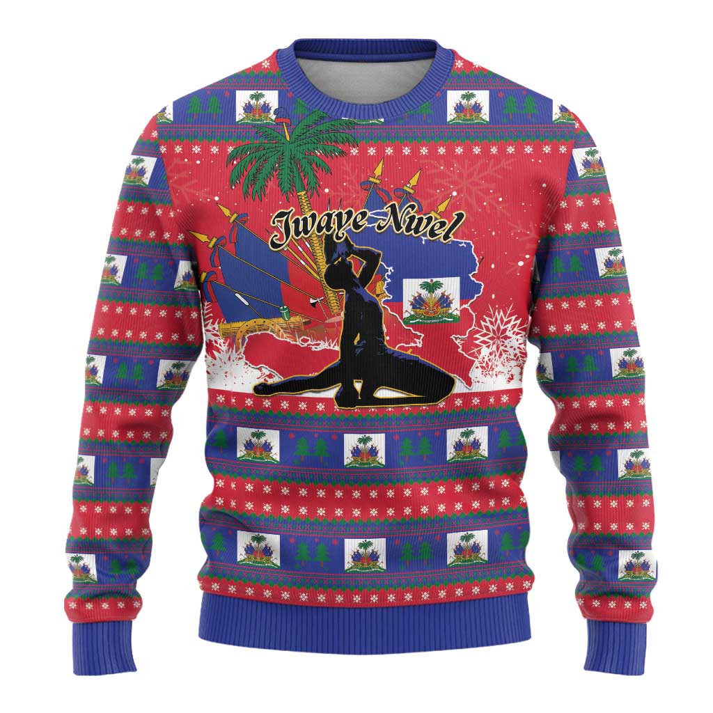 Ayiti Jwaye Nwel Ugly Christmas Sweater Haiti Merry Christmas - African Pride