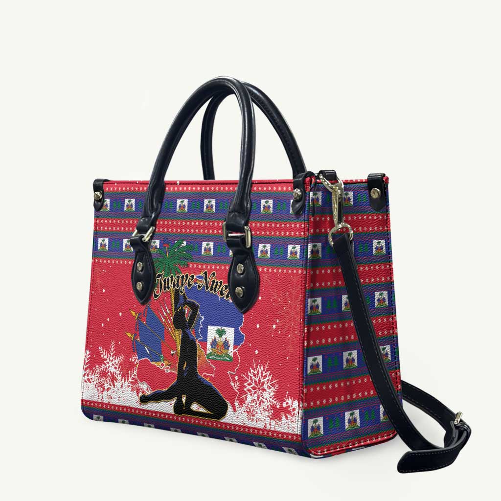 Ayiti Jwaye Nwel Leather Bag Haiti Merry Christmas