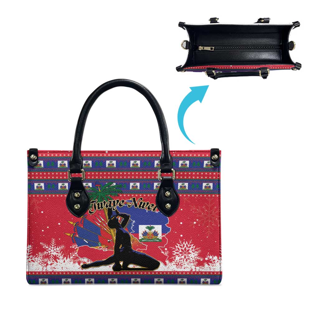 Ayiti Jwaye Nwel Leather Bag Haiti Merry Christmas