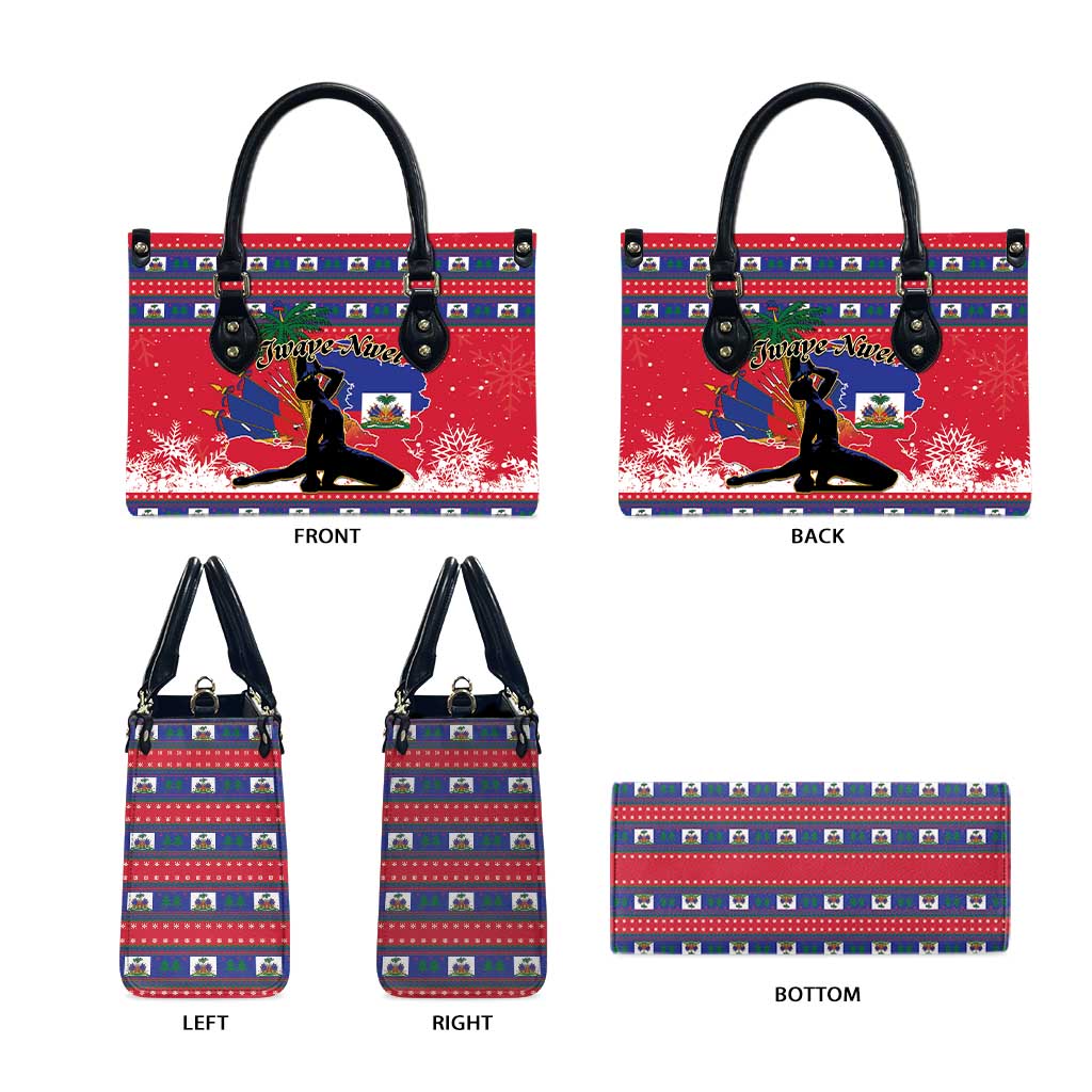 Ayiti Jwaye Nwel Leather Bag Haiti Merry Christmas