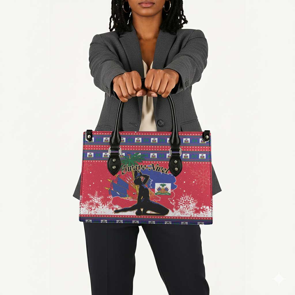 Ayiti Jwaye Nwel Leather Bag Haiti Merry Christmas