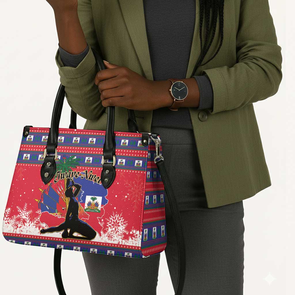 Ayiti Jwaye Nwel Leather Bag Haiti Merry Christmas