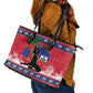 Ayiti Jwaye Nwel Leather Tote Bag Haiti Merry Christmas - African Pride