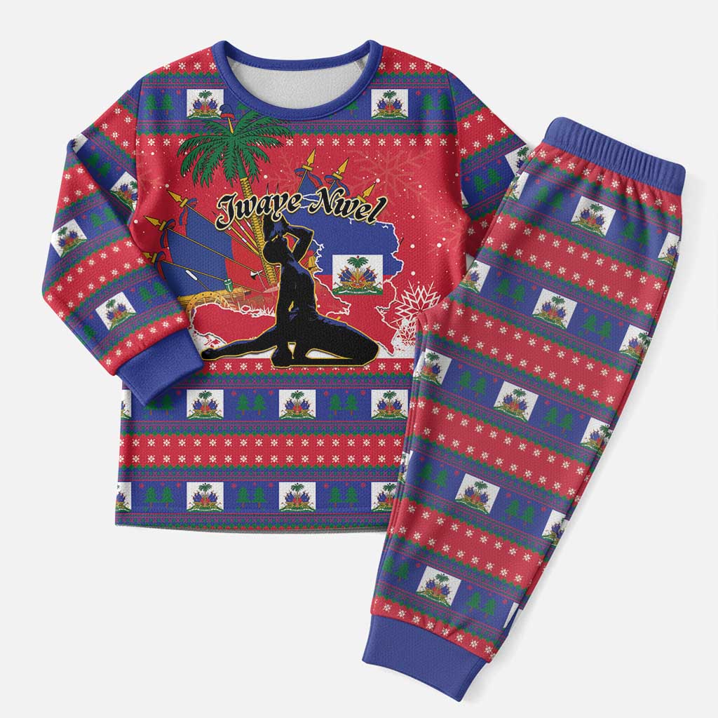 Ayiti Jwaye Nwel Christmas Pajama Set Haiti Merry Christmas - African Pride