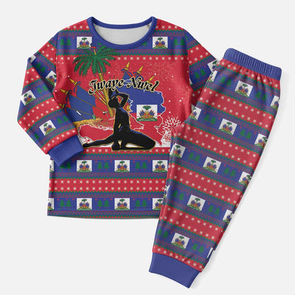 Ayiti Jwaye Nwel Christmas Pajama Set Haiti Merry Christmas - African Pride