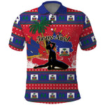 Personalized Ayiti Jwaye Nwel Polo Shirt Haiti Merry Christmas LT01
