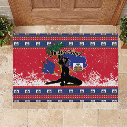 Ayiti Jwaye Nwel Rubber Doormat Haiti Merry Christmas - African Pride