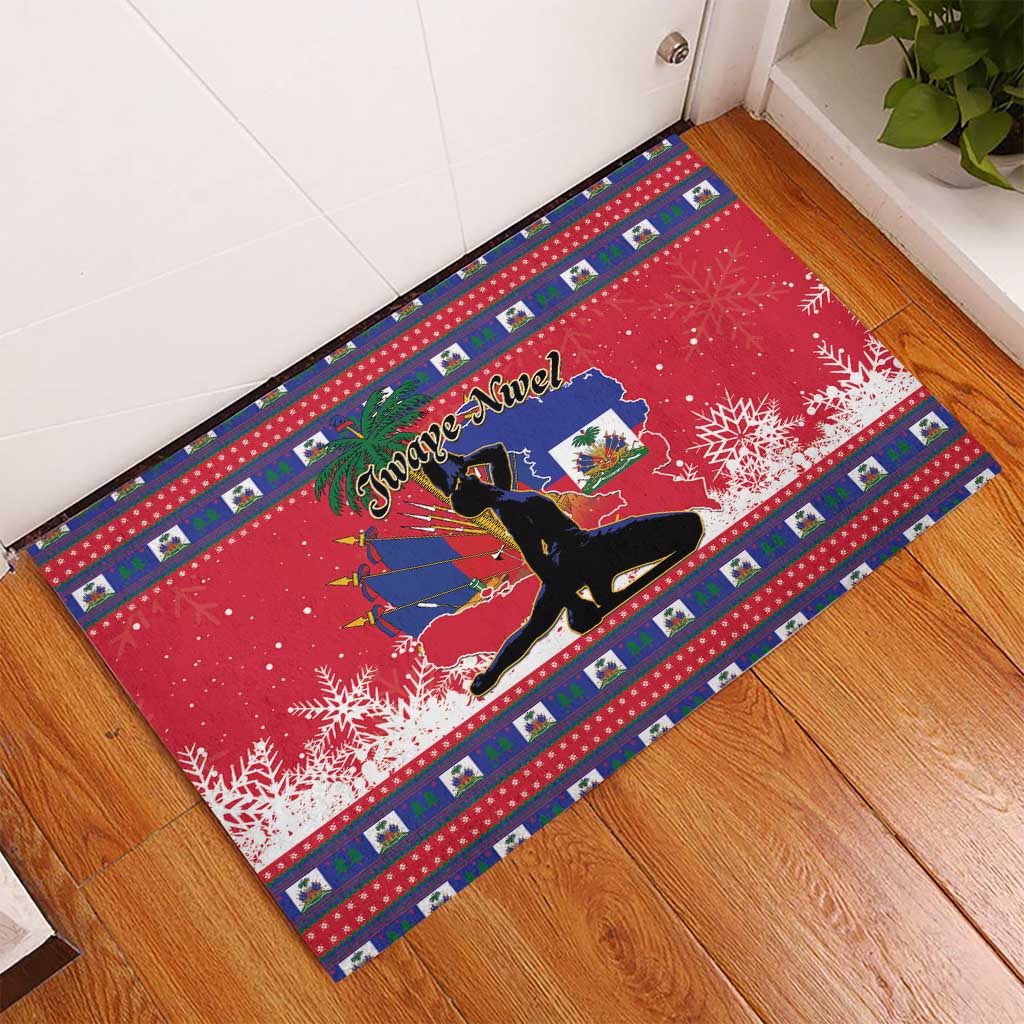 Ayiti Jwaye Nwel Rubber Doormat Haiti Merry Christmas - African Pride