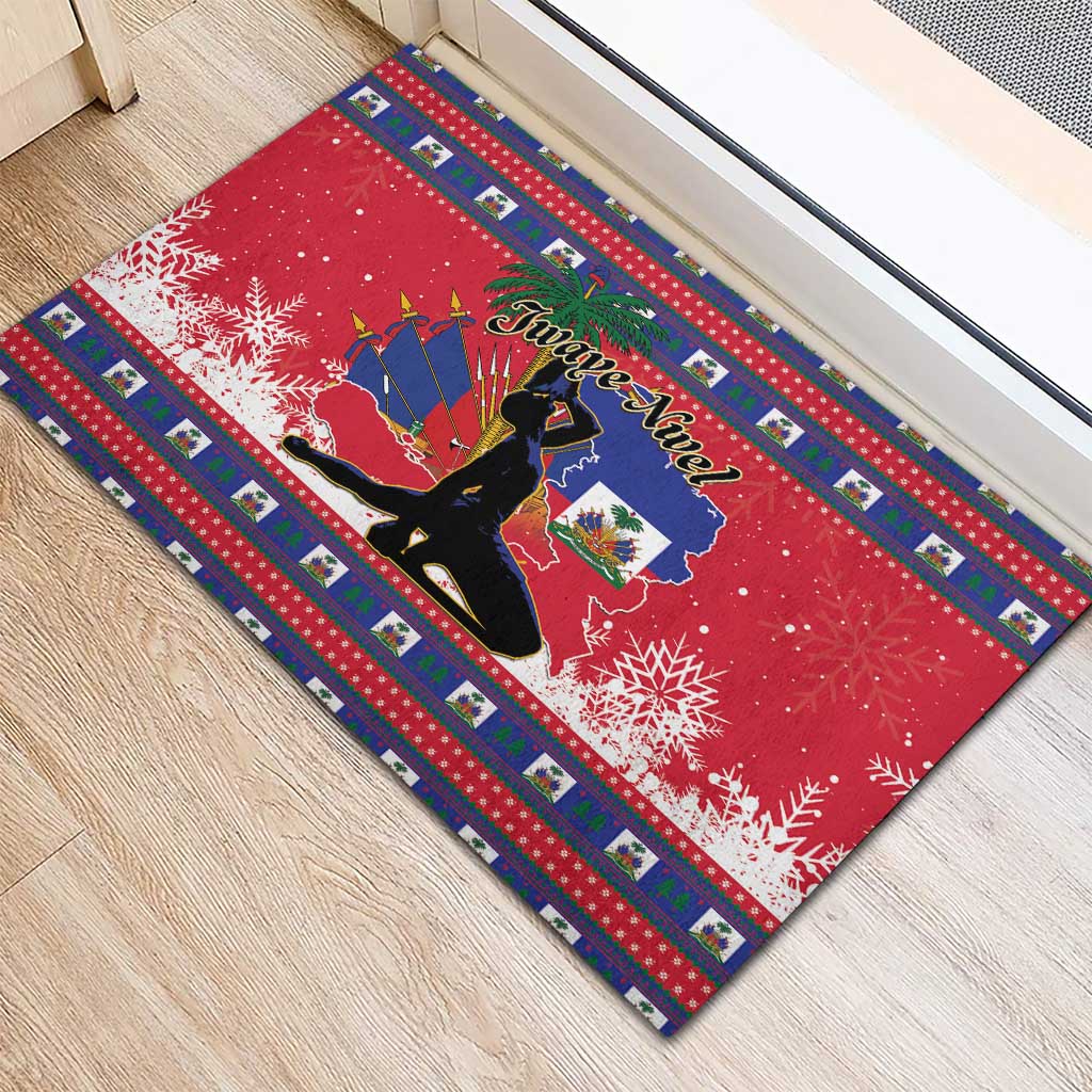 Ayiti Jwaye Nwel Rubber Doormat Haiti Merry Christmas - African Pride