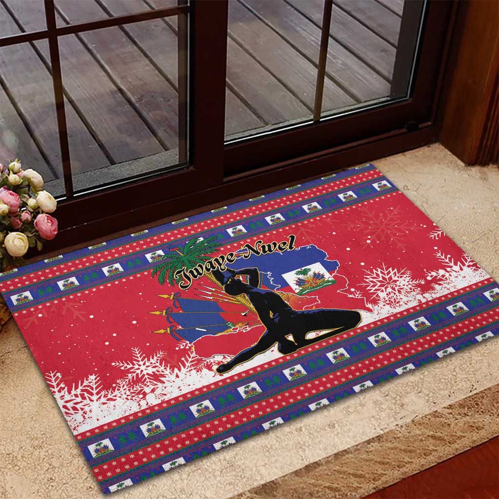 Ayiti Jwaye Nwel Rubber Doormat Haiti Merry Christmas - African Pride