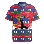 Personalized Ayiti Jwaye Nwel Rugby Jersey Haiti Merry Christmas LT01