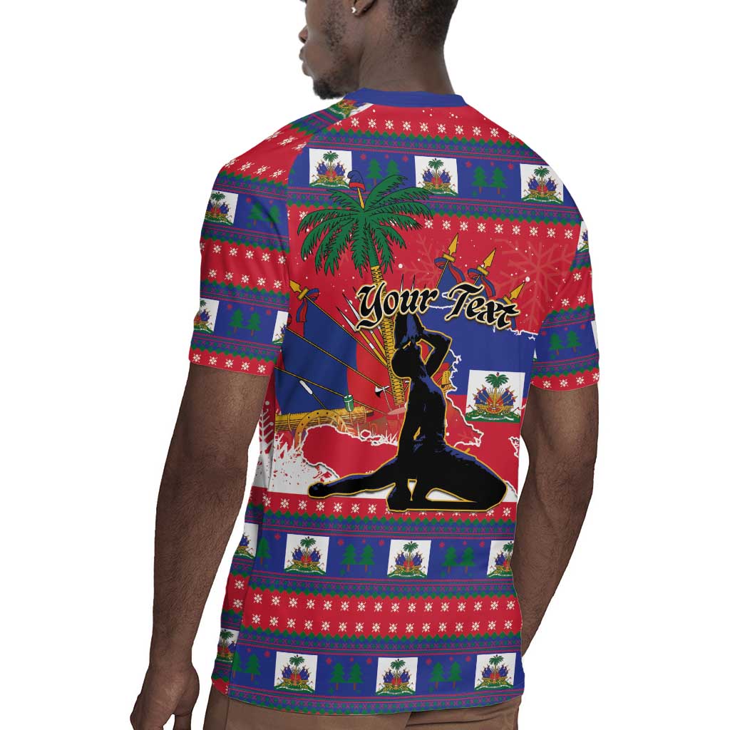 Personalized Ayiti Jwaye Nwel Rugby Jersey Haiti Merry Christmas LT01
