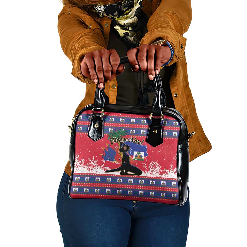 Ayiti Jwaye Nwel Shoulder Handbag Haiti Merry Christmas - African Pride