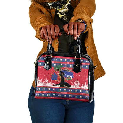 Ayiti Jwaye Nwel Shoulder Handbag Haiti Merry Christmas - African Pride