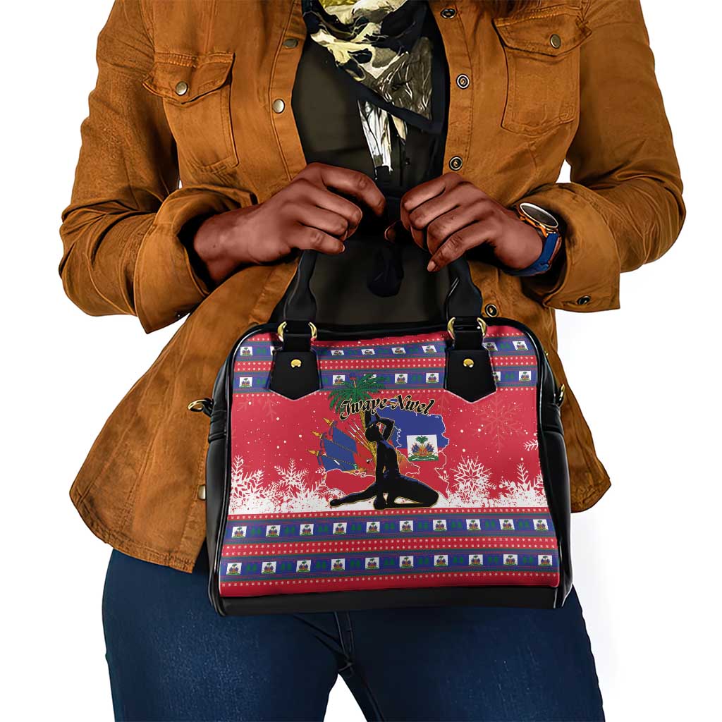 Ayiti Jwaye Nwel Shoulder Handbag Haiti Merry Christmas - African Pride