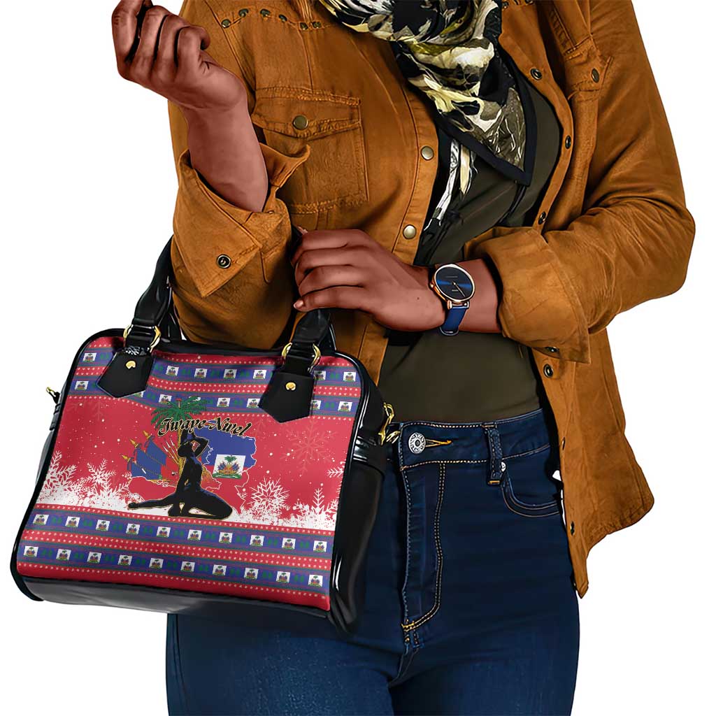 Ayiti Jwaye Nwel Shoulder Handbag Haiti Merry Christmas - African Pride