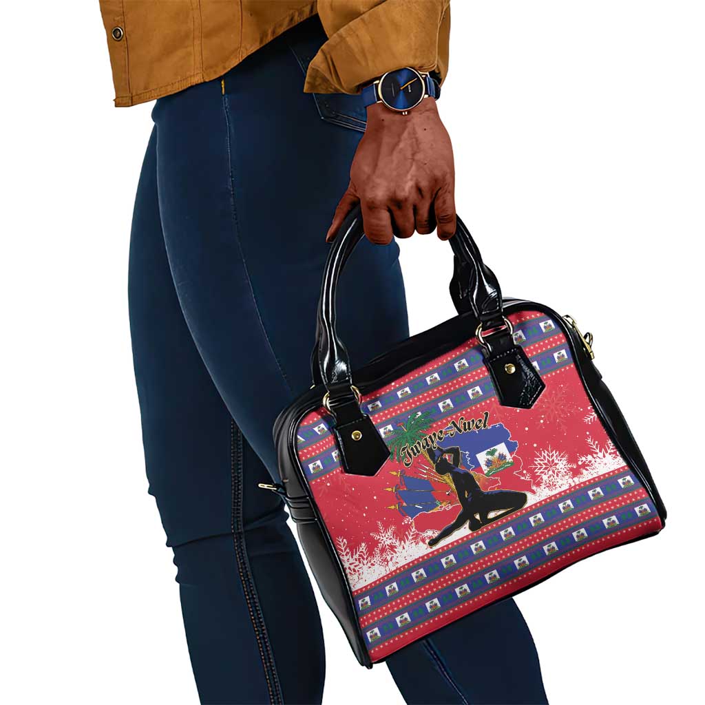 Ayiti Jwaye Nwel Shoulder Handbag Haiti Merry Christmas - African Pride