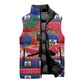 Personalized Ayiti Jwaye Nwel Sleeveless Puffer Jacket Haiti Merry Christmas