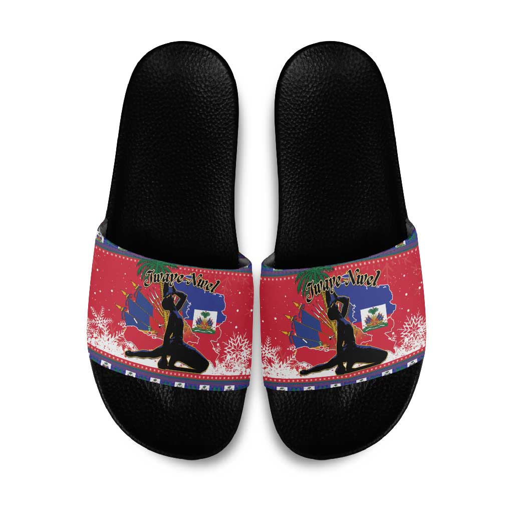 Ayiti Jwaye Nwel Slide Sandals Haiti Merry Christmas