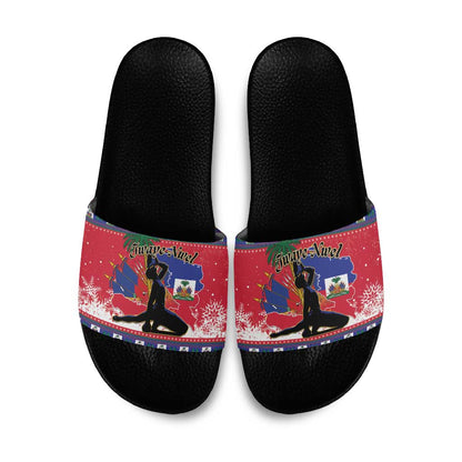 Ayiti Jwaye Nwel Slide Sandals Haiti Merry Christmas