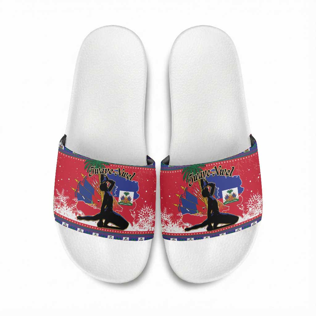 Ayiti Jwaye Nwel Slide Sandals Haiti Merry Christmas