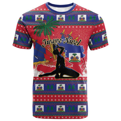Personalized Ayiti Jwaye Nwel T shirt Haiti Merry Christmas LT01