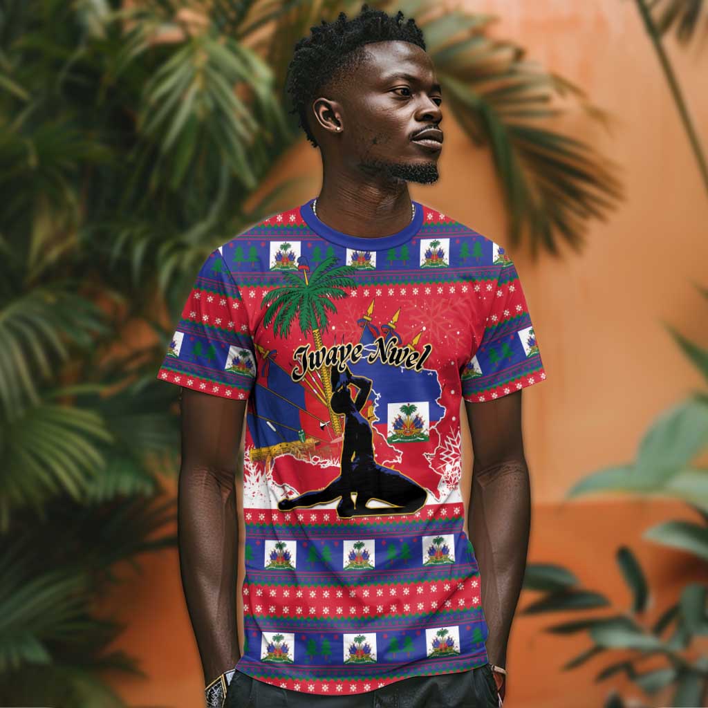 Personalized Ayiti Jwaye Nwel T shirt Haiti Merry Christmas LT01