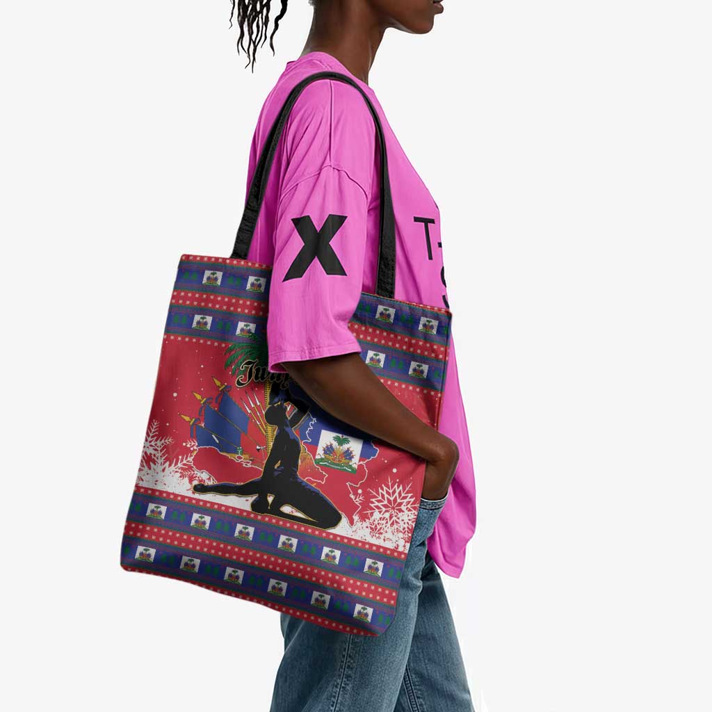 Ayiti Jwaye Nwel Tote Bag Haiti Merry Christmas