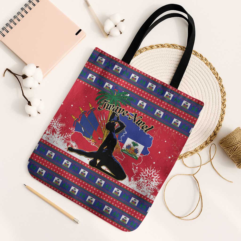 Ayiti Jwaye Nwel Tote Bag Haiti Merry Christmas