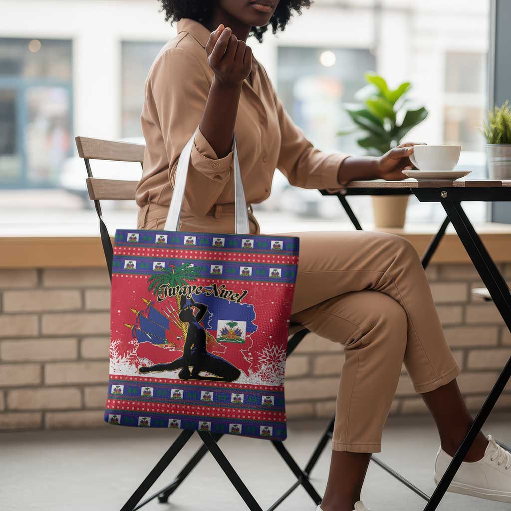 Ayiti Jwaye Nwel Tote Bag Haiti Merry Christmas