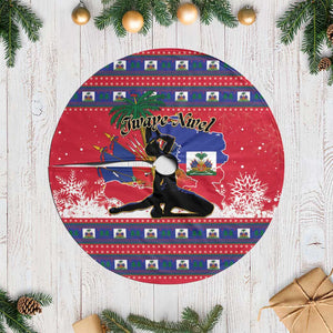 Ayiti Jwaye Nwel Tree Skirt Haiti Merry Christmas - African Pride