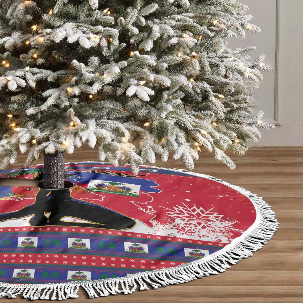 Ayiti Jwaye Nwel Tree Skirt Haiti Merry Christmas - African Pride