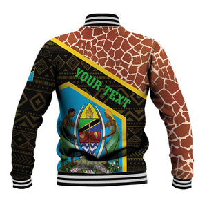 Tanzania Union Day 2024 Baseball Jacket Uhuru na Umoja Giraffe Pattern LT01