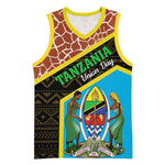 Tanzania Union Day 2024 Basketball Jersey Uhuru na Umoja Giraffe Pattern LT01