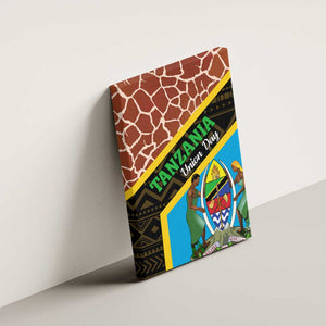 Tanzania Union Day 2024 Canvas Wall Art Uhuru na Umoja Giraffe Pattern