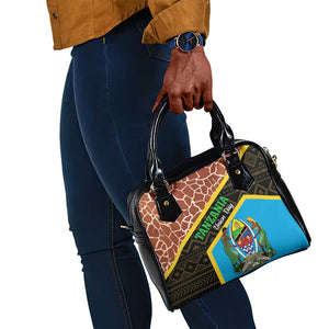 Tanzania Union Day 2024 Shoulder Handbag Uhuru na Umoja Giraffe Pattern