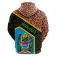 Tanzania Union Day 2024 Zip Hoodie Uhuru na Umoja Giraffe Pattern