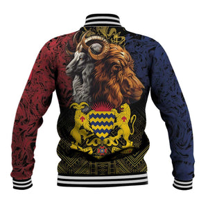 Chad Independence Day 1960 Baseball Jacket Tchad Goat and Lion African Pattern LT01