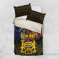 Chad Independence Day 1960 Bedding Set Tchad Goat and Lion African Pattern