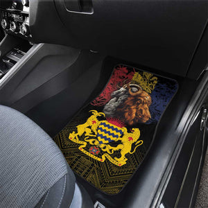 Chad Independence Day 1960 Car Mats Tchad Goat and Lion African Pattern