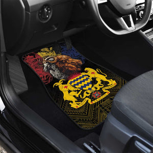 Chad Independence Day 1960 Car Mats Tchad Goat and Lion African Pattern