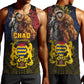 Chad Independence Day 1960 Men Tank Top Tchad Goat and Lion African Pattern