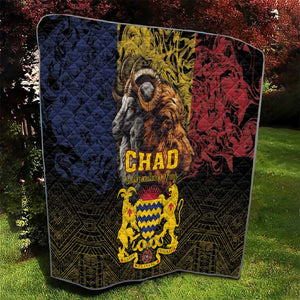 Chad Independence Day 1960 Quilt Tchad Goat and Lion African Pattern