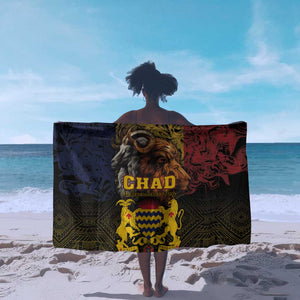 Chad Independence Day 1960 Sarong Tchad Goat and Lion African Pattern