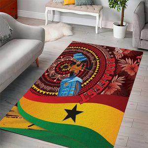 Panafest Area Rug Ghana Tropical African Pattern