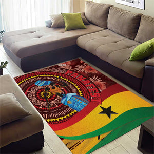 Panafest Area Rug Ghana Tropical African Pattern